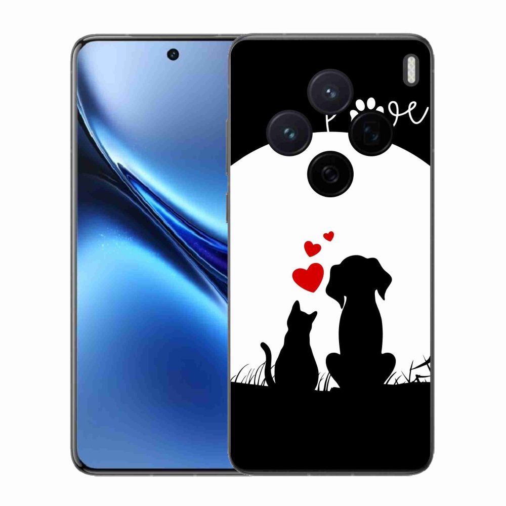 Gelový kryt mmCase na Vivo X200 5G - zvířecí láska