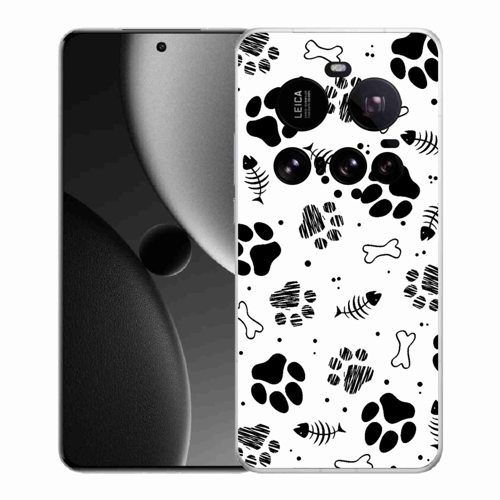 Gelový kryt mmCase na Xiaomi 15 Ultra - psí tlapky 1