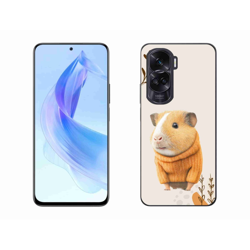 Gelový kryt mmCase na Honor 90 Lite - morče ve svetru