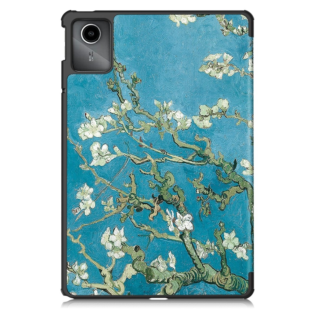 Print chytré zavírací pouzdro na Lenovo Tab M11/Tab K11 - bílé květy
