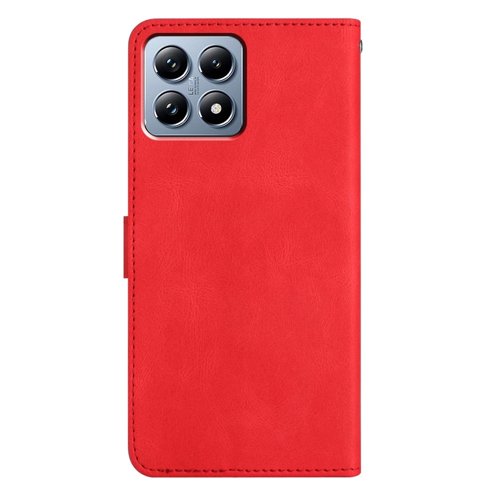 Line knížkové pouzdro na Xiaomi 15T Pro - červené