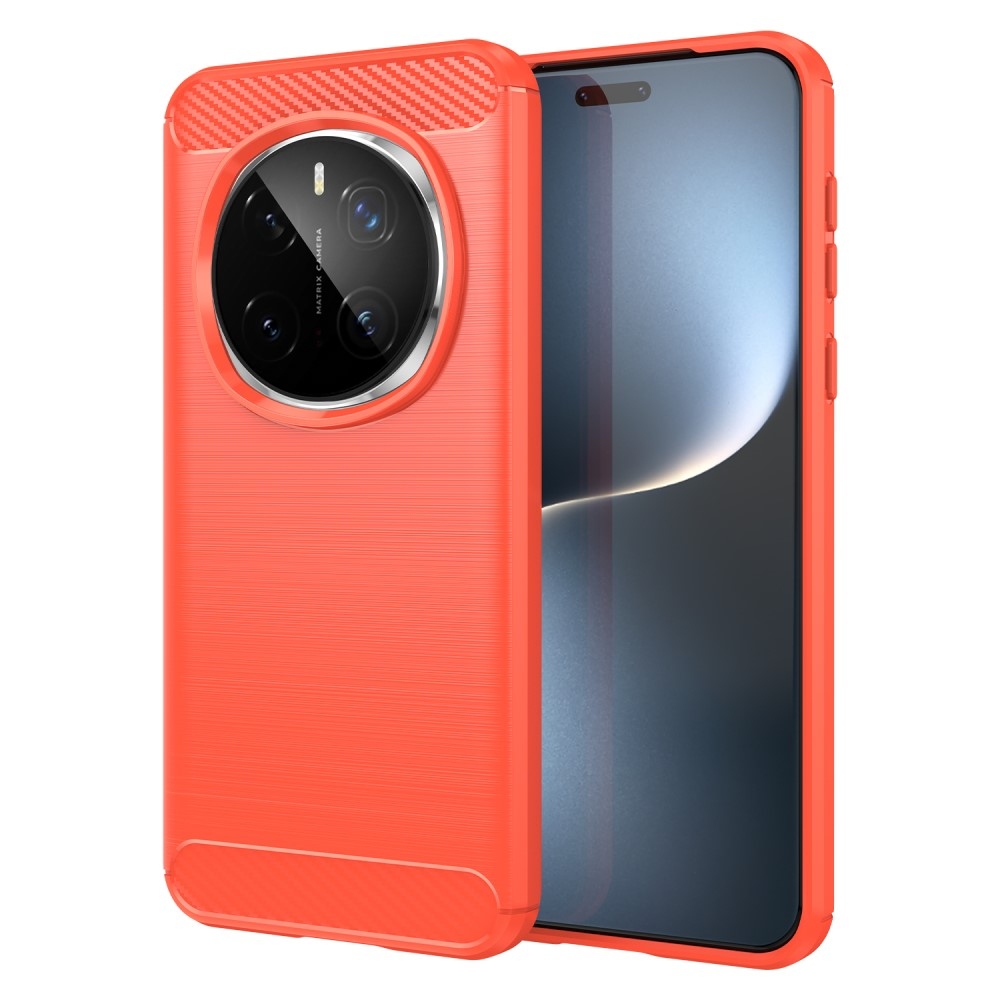 Carbon odolný gelový obal na Honor Magic 7 Pro 5G - červený