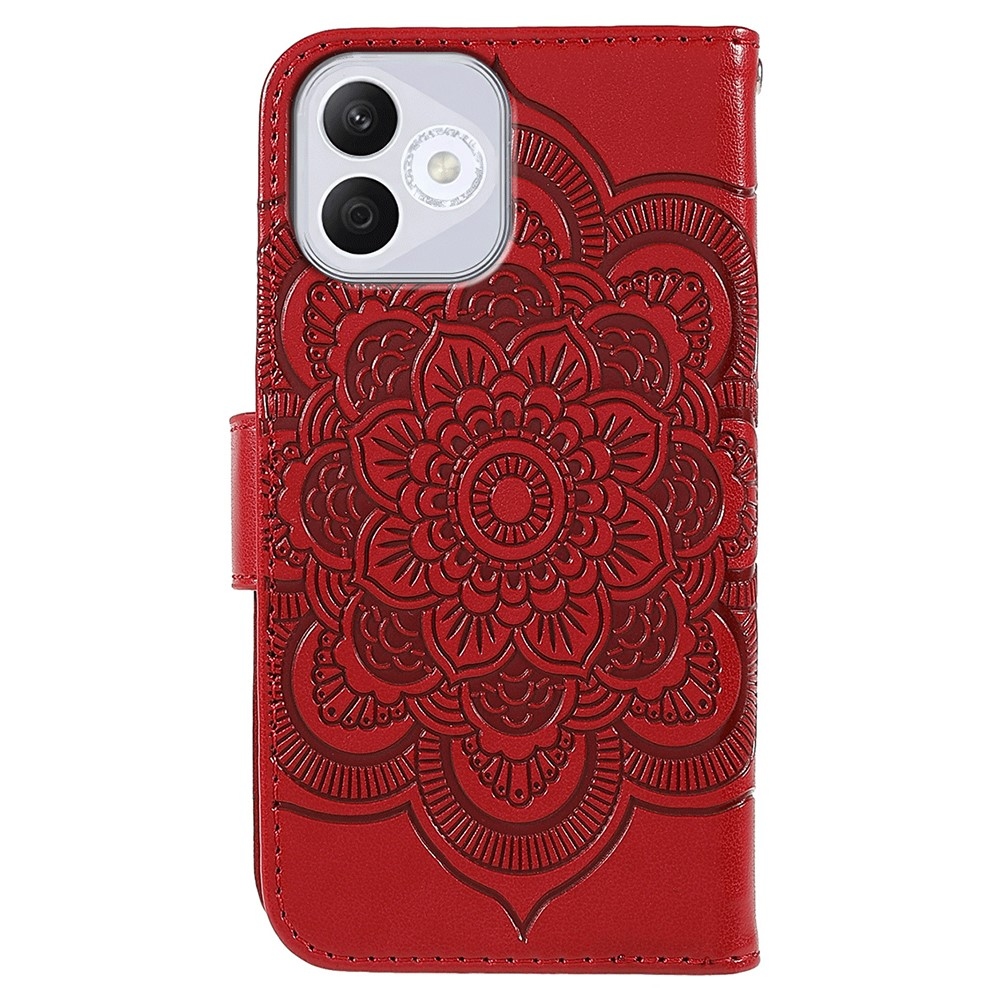 Mandala knížkové pouzdro na Honor 400 Lite - červené