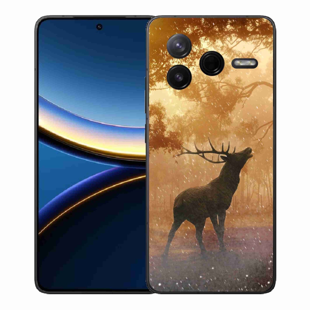 Gelový kryt mmCase na Xiaomi Poco F7 Pro - jelen v říji