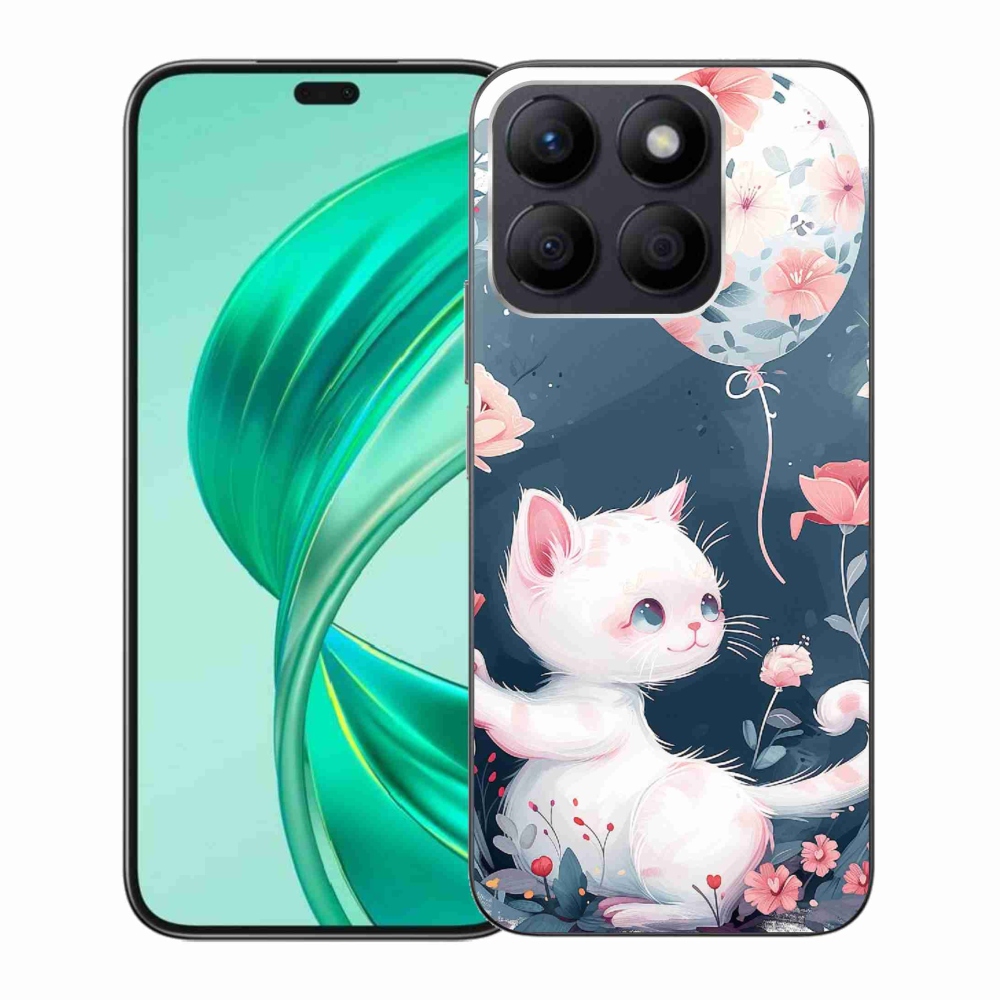 Gelový kryt mmCase na Honor X8b - kotě s balónkem