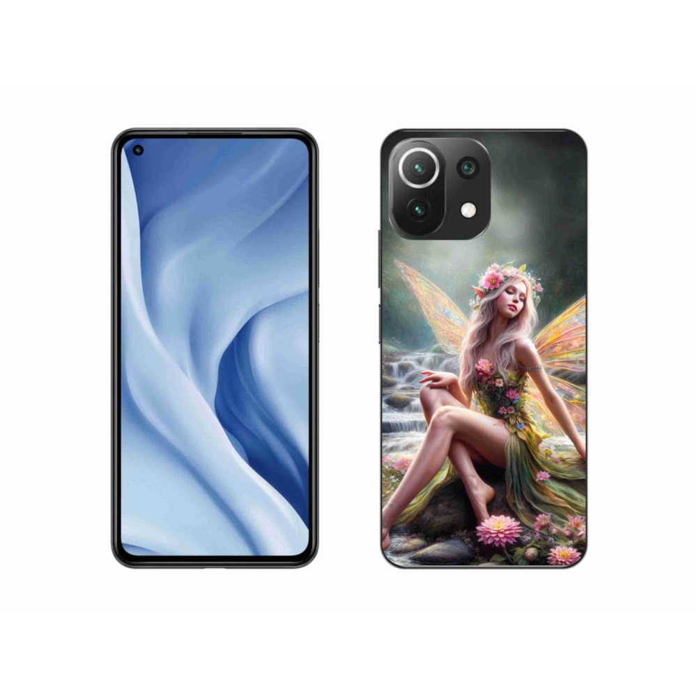 Gelový kryt mmCase na Xiaomi Mi 11 Lite 4G/5G - motýlí žena 1