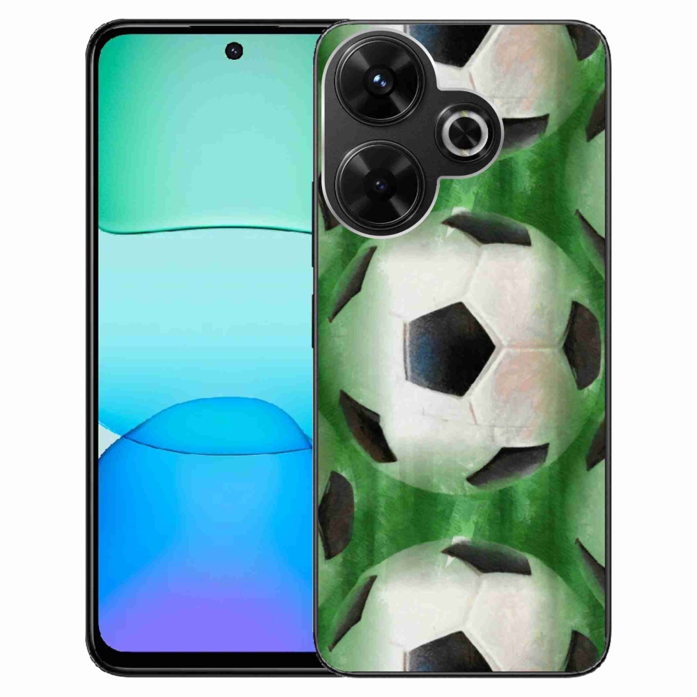 Gelový kryt mmCase na Xiaomi Redmi 13 4G/Poco M6 4G - fotbalový míč