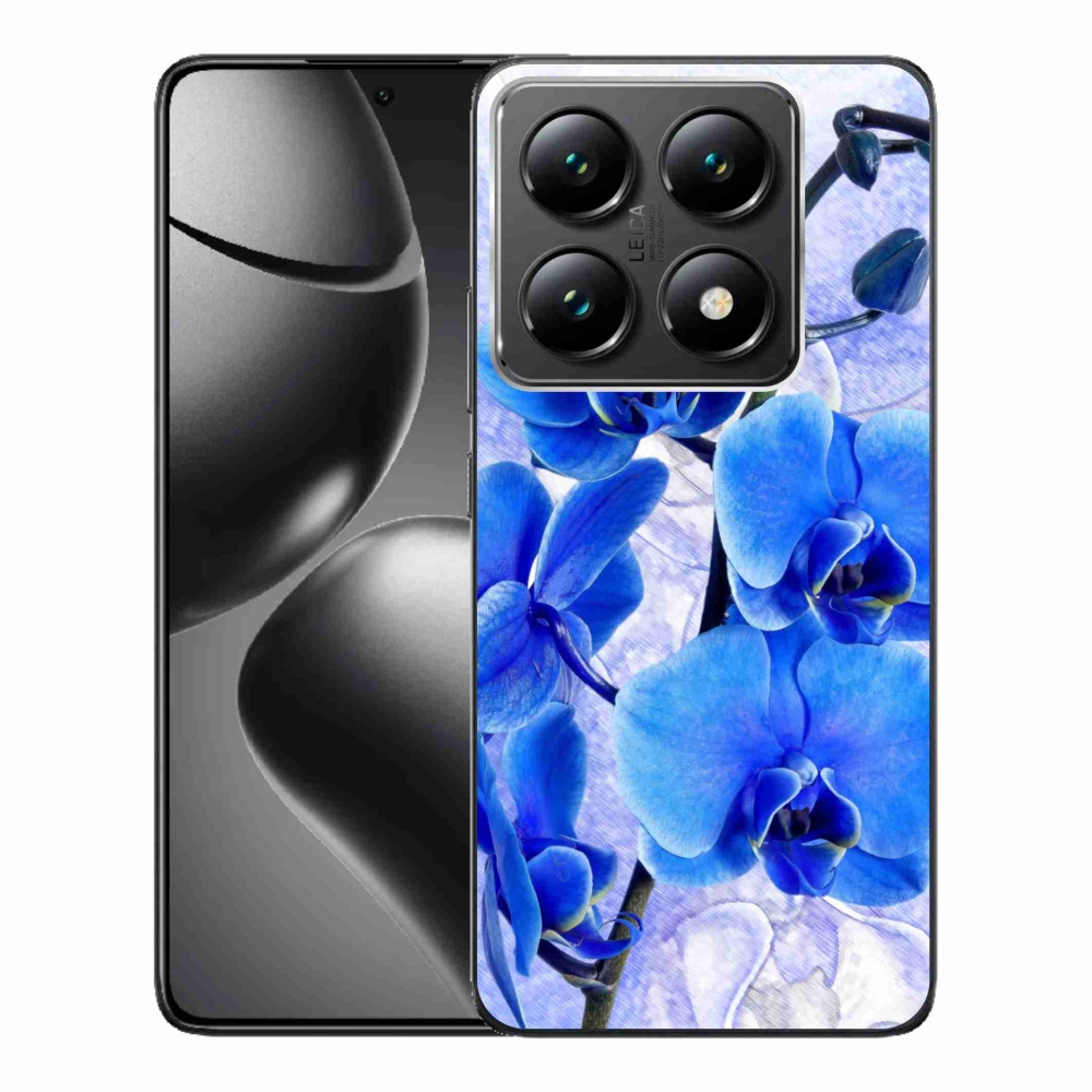 Gelový kryt mmCase na Xiaomi 14T Pro - modré květy