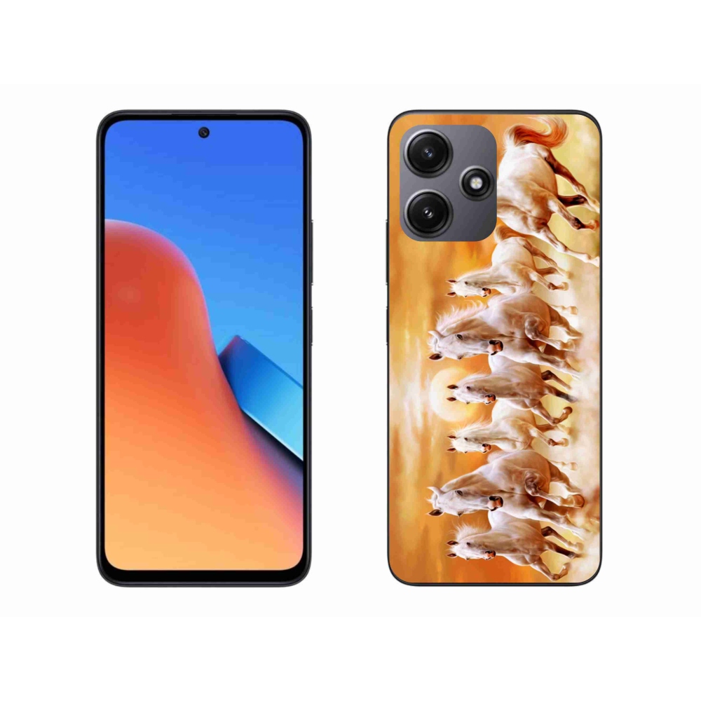 Gelový obal mmCase na Xiaomi Redmi 12 5G - koně 2
