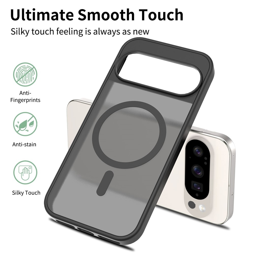 Skin gelový obal s pevnými zády a podporou MagSafe na Google Pixel 10 Pro/Pixel 10 - černý