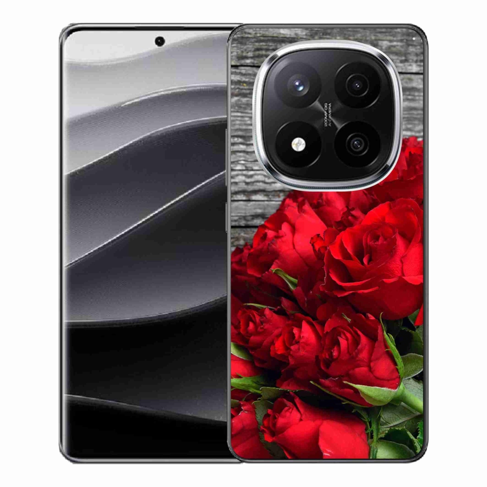 Gelový kryt mmCase na Xiaomi Redmi Note 14 Pro+ 5G - červené růže