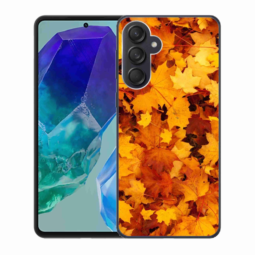 Gelový kryt mmCase na Samsung Galaxy M55 5G - javorové listy