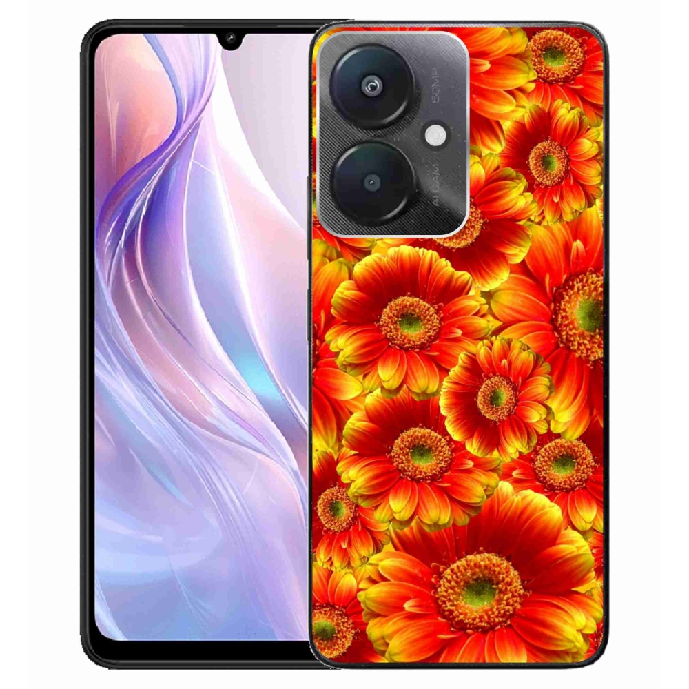 Gelový kryt mmCase na Xiaomi Redmi 13C 5G - gerbera 1