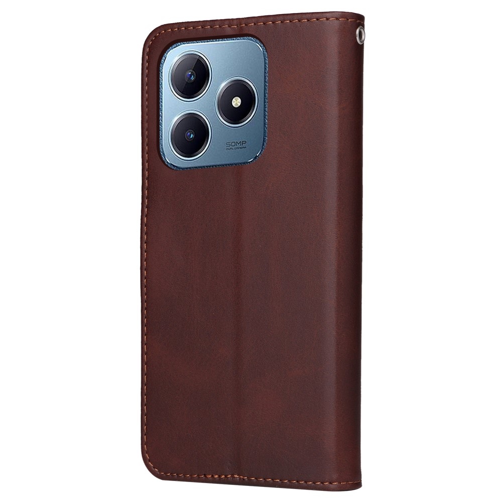 Feel knížkové pouzdro na Realme Note 60 - hnědé