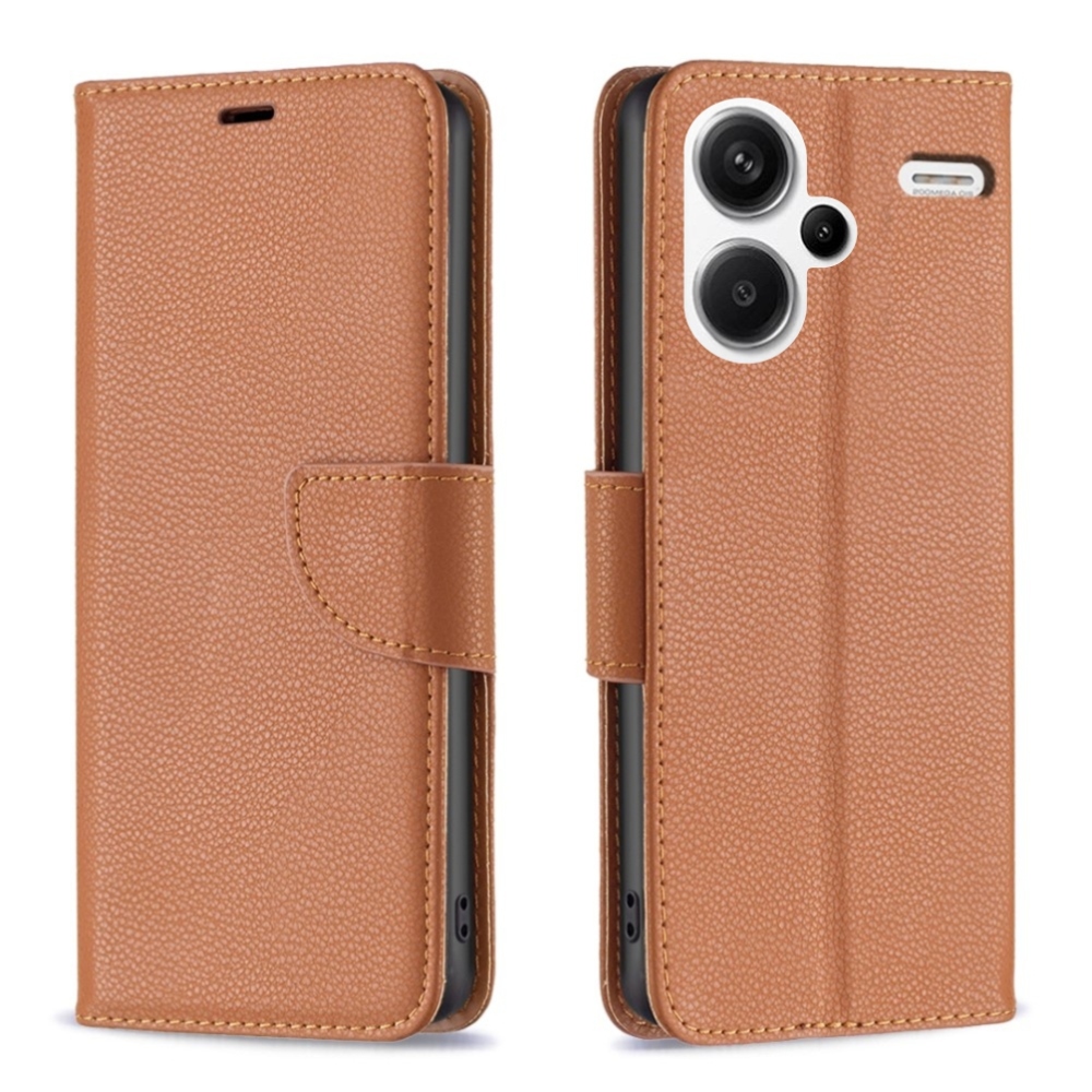 Case knížkové pouzdro na Xiaomi Redmi Note 13 Pro+ 5G - hnědé