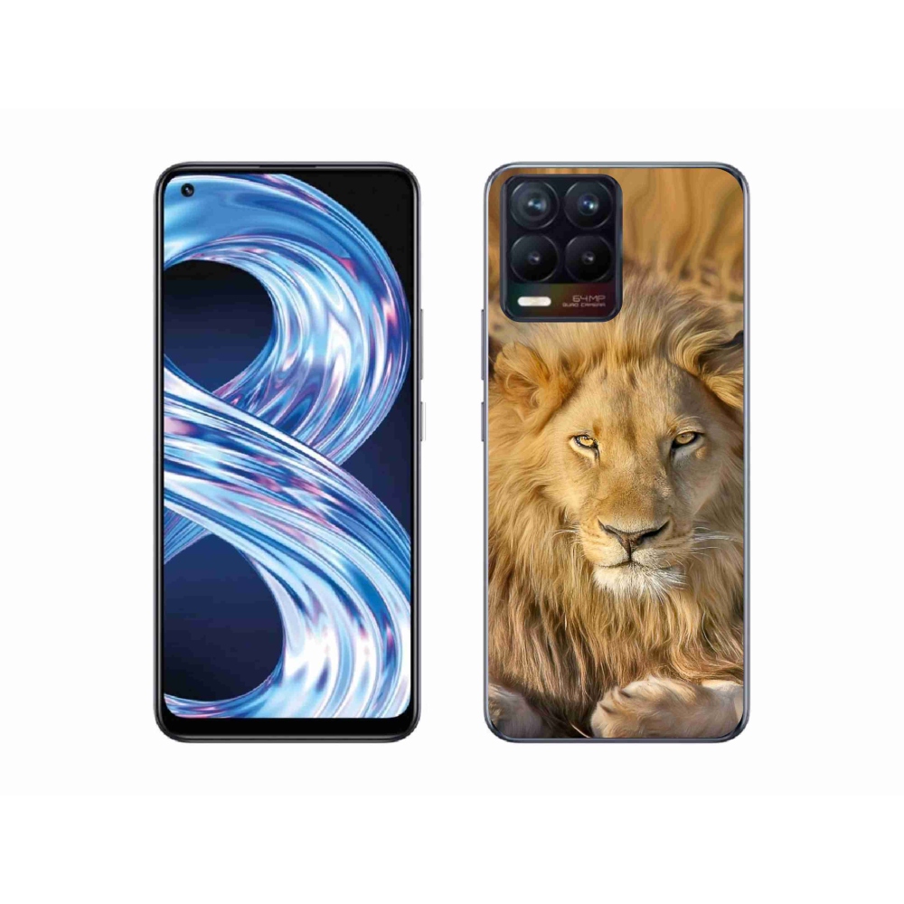 Gelový kryt mmCase na Realme 8 Pro - lev 2