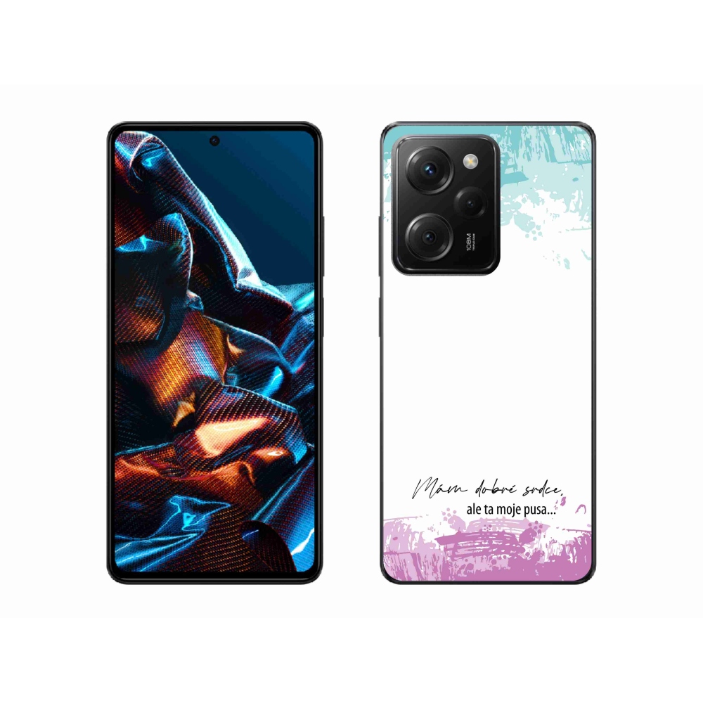 Gelový kryt mmCase na Xiaomi Poco X5 Pro 5G - vtipný text 3 bílé pozadí