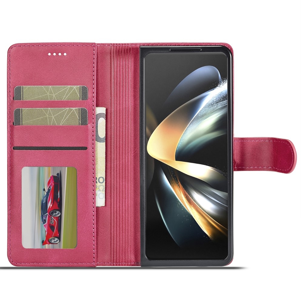 Imeeke knížkové pouzdro na Samsung Galaxy Z Fold5 5G - rose