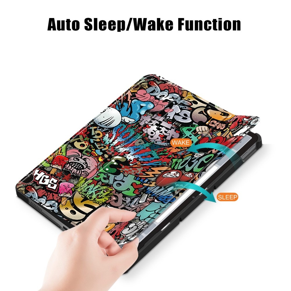 Patte chytré zavírací pouzdro na Lenovo Tab P11 (2. Gen) - graffiti