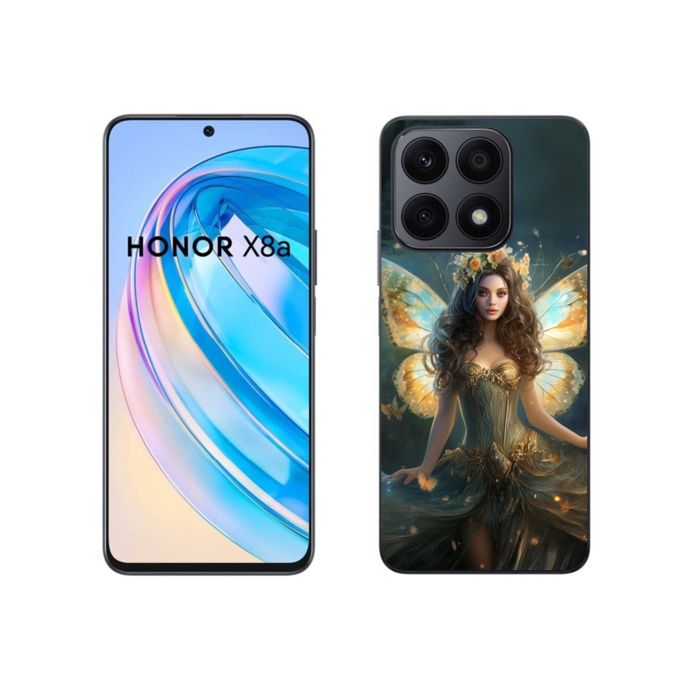 Gelový kryt mmCase na Honor X8a - motýlí žena