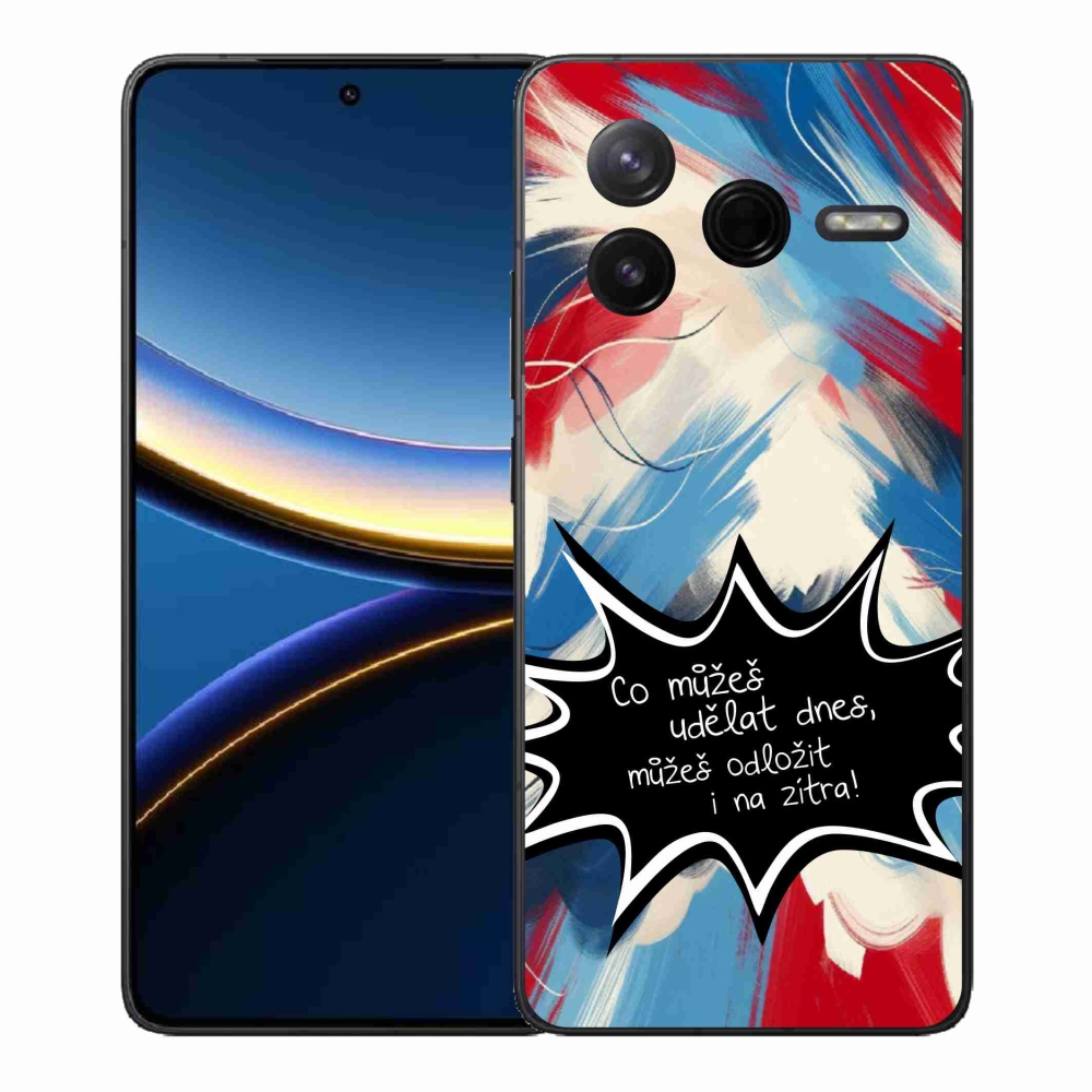 Gelový kryt mmCase na Xiaomi Poco F7 Pro - vtipný text 9 černé pozadí