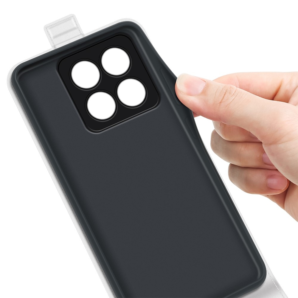 Vertical knížkové pouzdro na Xiaomi 14 Pro - bílé