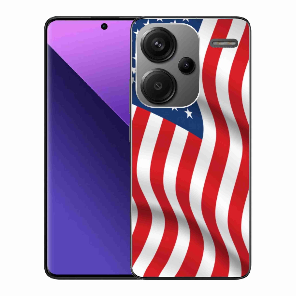 Gelový kryt mmCase na Xiaomi Redmi Note 13 Pro+ 5G - USA vlajka