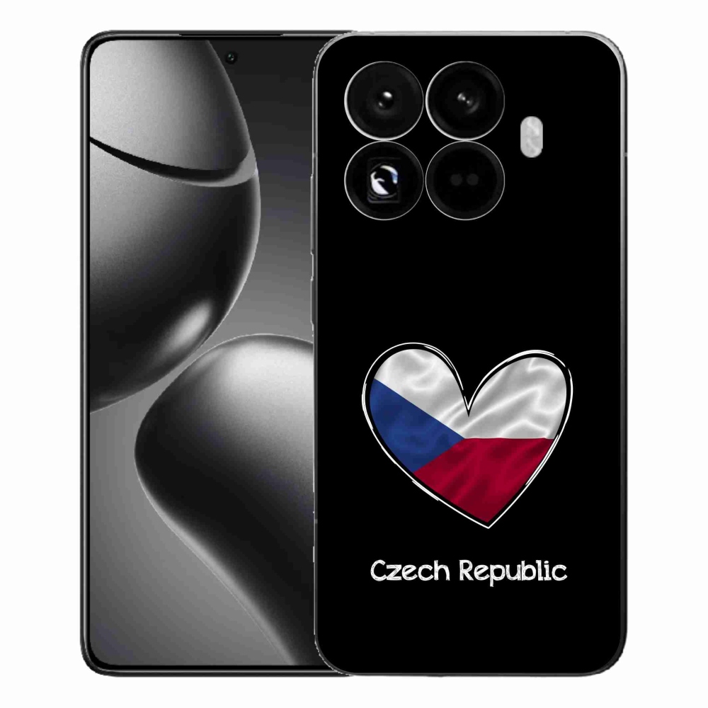 Gelový kryt mmCase na Xiaomi 15T Pro - vlajka srdce černé pozadí