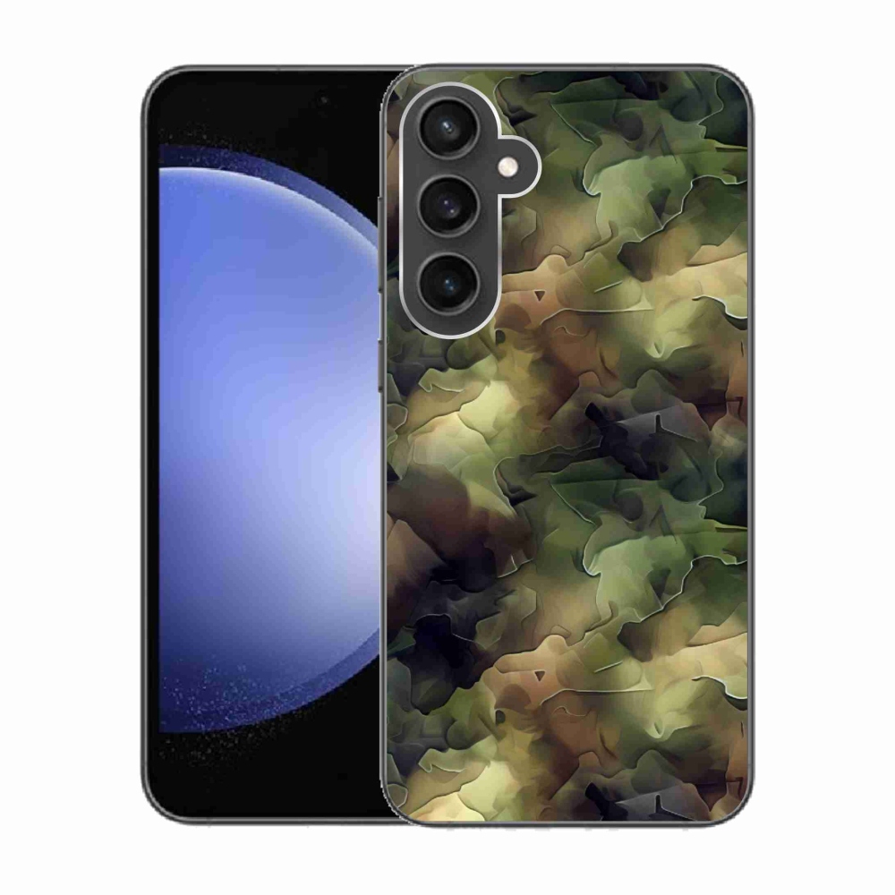 Gelový kryt mmCase na Samsung Galaxy S23 FE - maskáčový vzor 10