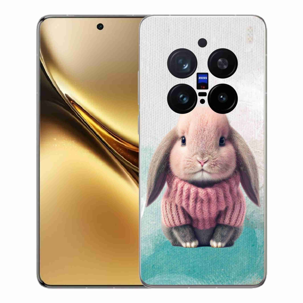Gelový kryt mmCase na Vivo X200 Pro 5G - králíček ve svetru