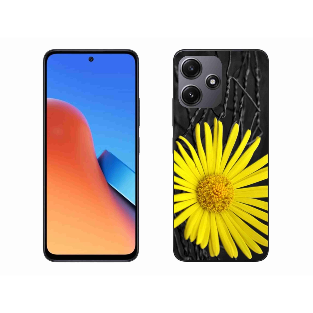 Gelový kryt mmCase na Xiaomi Redmi 12 5G - žlutá květina