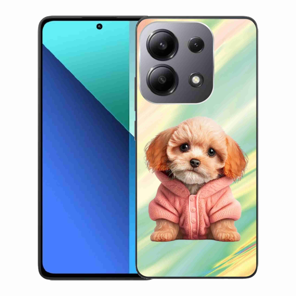 Gelový kryt mmCase na Xiaomi Redmi Note 13 - štěně ve svetru