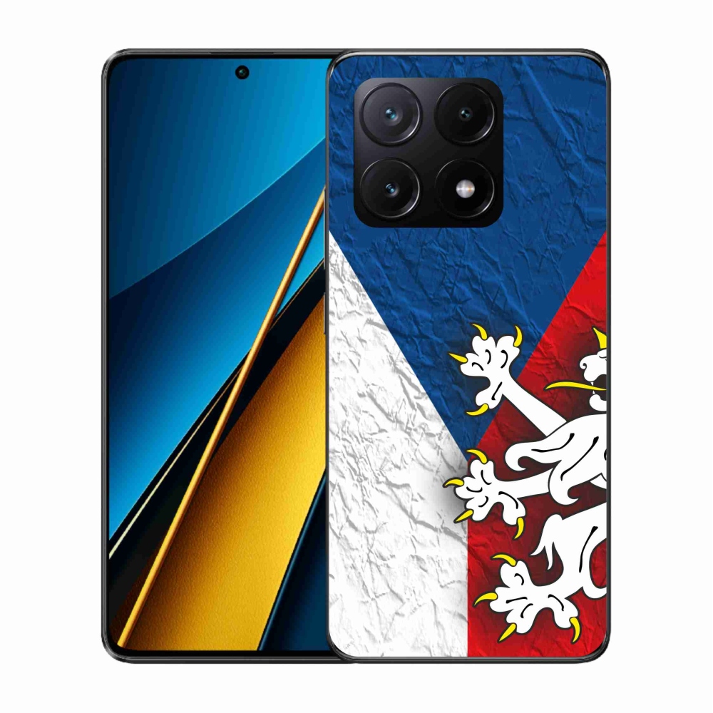 Gelový kryt mmCase na Xiaomi Poco X6 Pro 5G - česká vlajka 1