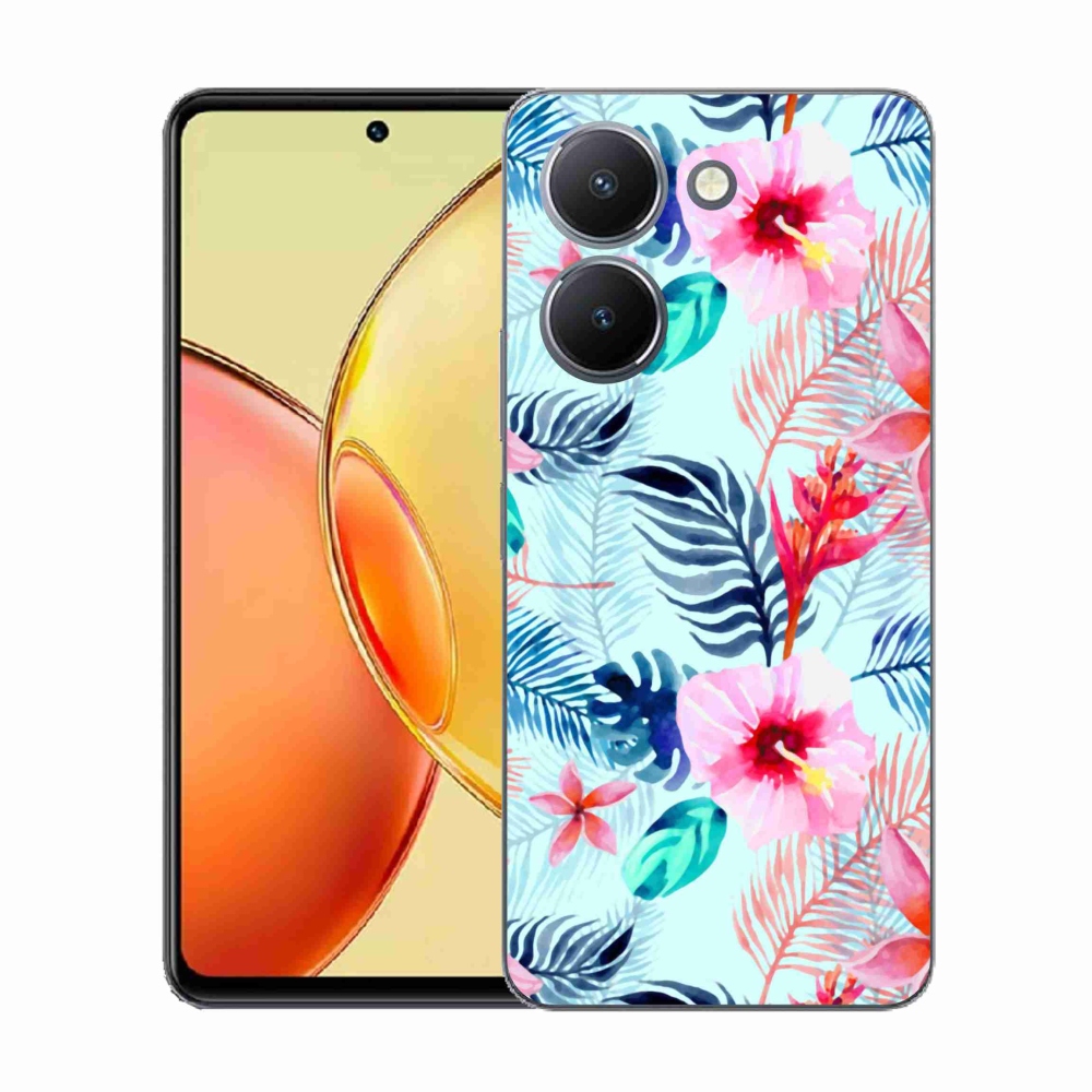 Gelový kryt mmCase na Vivo Y36 - květiny