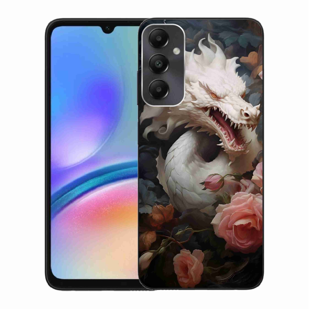 Gelový kryt mmCase na Samsung Galaxy A05s - bílý drak
