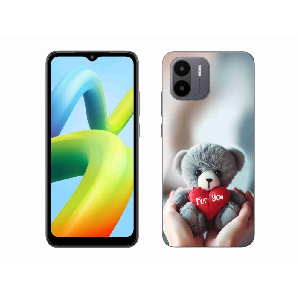 Gelový kryt mmCase na Xiaomi Redmi A1/Redmi A2 - medvídek pro zamilované