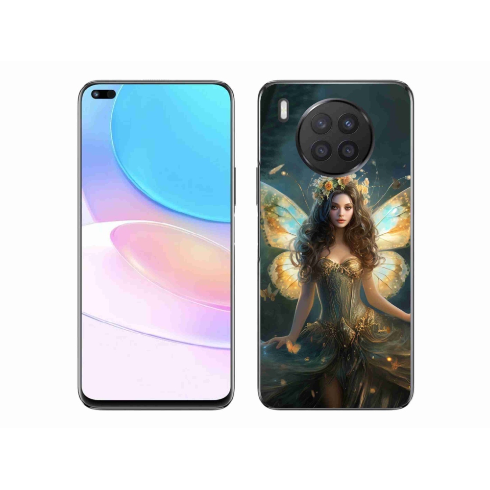 Gelový kryt mmCase na Huawei Nova 8i - motýlí žena