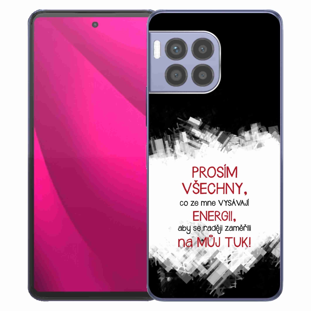 Gelový kryt mmCase na T-Mobile T Phone 2 Pro - vtipný text 1 červený