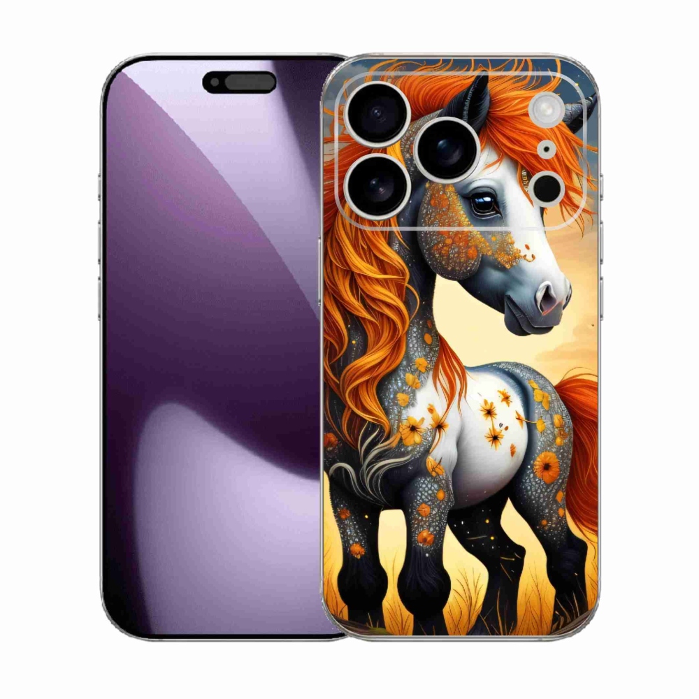 Gelový kryt mmCase na iPhone 17 Pro - barevný poník