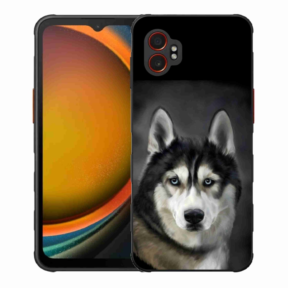 Gelový kryt mmCase na Samsung Galaxy Xcover 7 Pro - husky