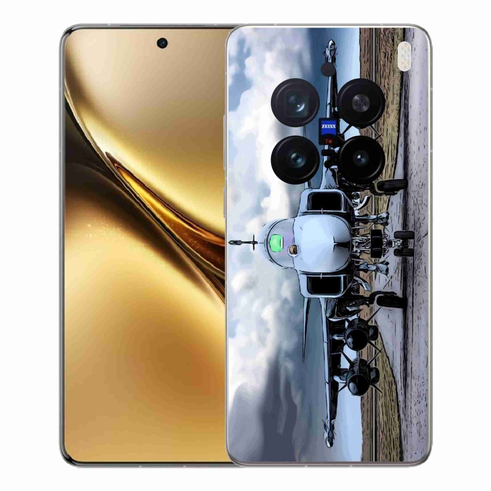 Gelový kryt mmCase na Vivo X200 Pro 5G - vojenské letadlo