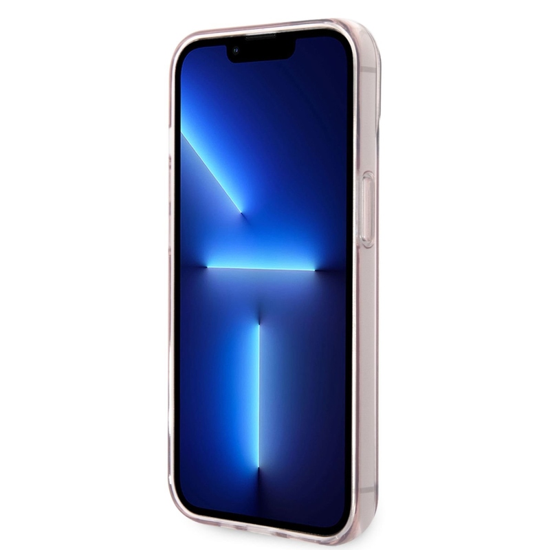 Karl Lagerfeld Choupette Logo zadní kryt pro iPhone 14 Plus růžový