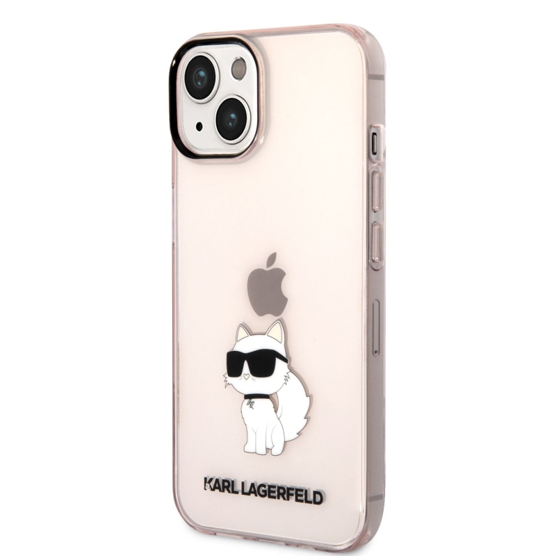 Karl Lagerfeld IML Choupette NFT zadní kryt pro iPhone 14 Plus růžový