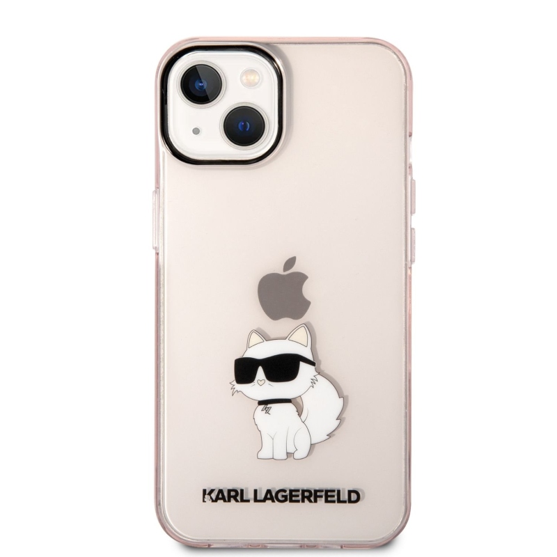 Karl Lagerfeld IML Choupette NFT zadní kryt pro iPhone 14 Plus růžový