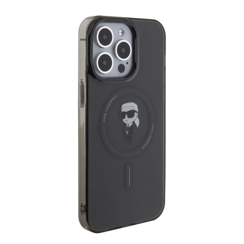 Karl Lagerfeld IML Ikonik MagSafe Zadní Kryt pro iPhone 15 Pro Max Black