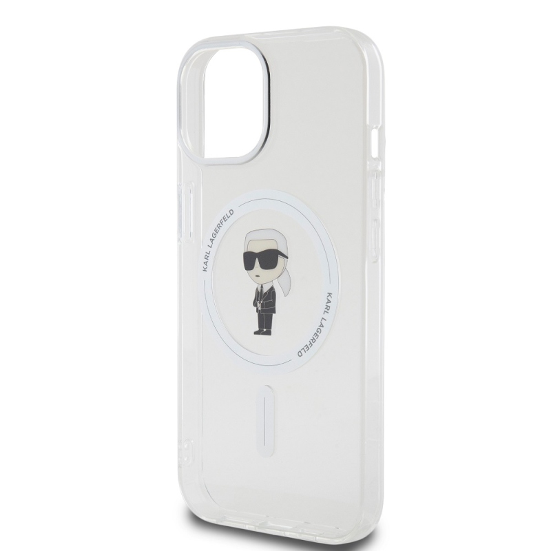 Karl Lagerfeld IML Ikonik MagSafe Zadní Kryt pro iPhone 15 - průhledný