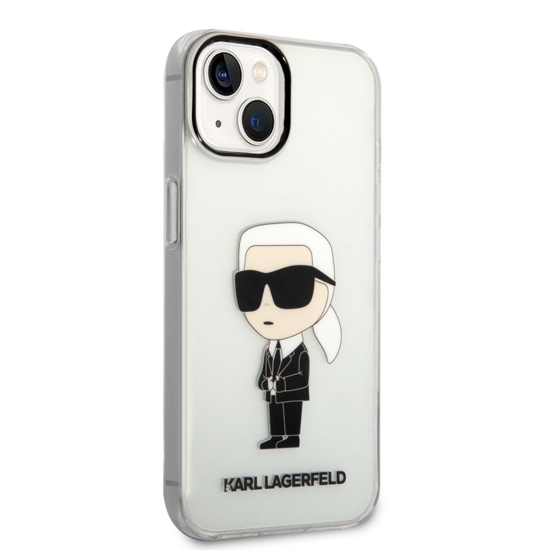 Karl Lagerfeld IML Ikonik NFT zadní kryt pro iPhone 14 Plus průhledný