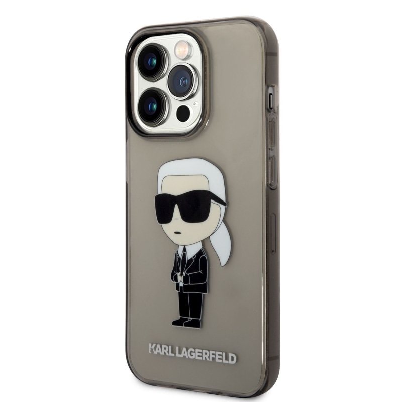 Karl Lagerfeld IML Ikonik NFT zadní kryt pro iPhone 14 Pro Max černý