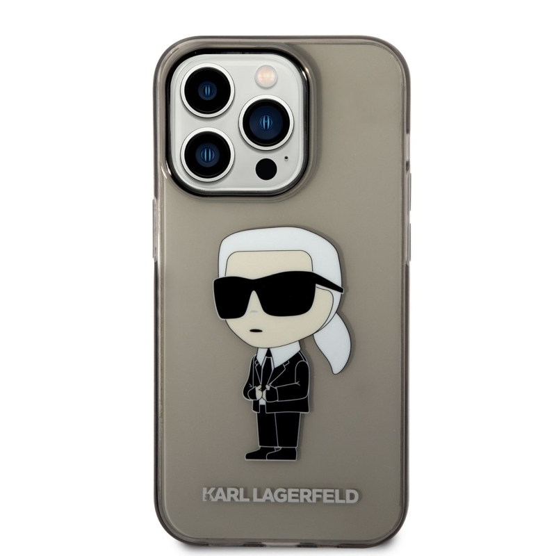 Karl Lagerfeld IML Ikonik NFT zadní kryt pro iPhone 14 Pro Max černý