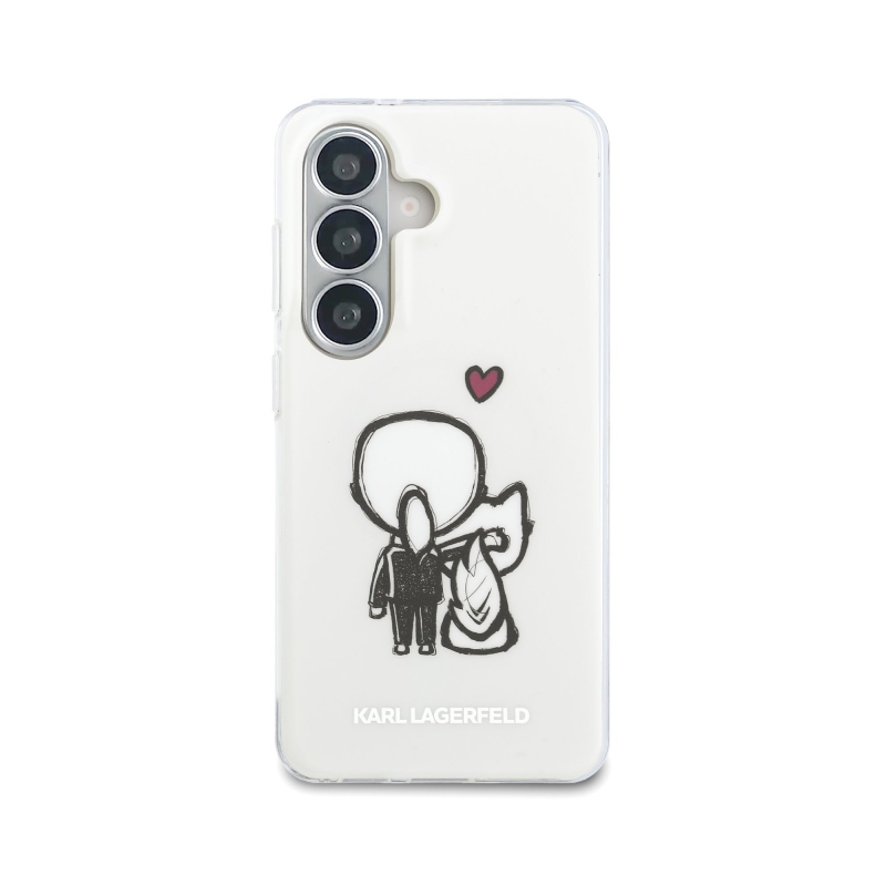 Karl Lagerfeld IML K&CH Back Logo Magnetic Zadní Kryt pro Samsung Galaxy S26 Transparent